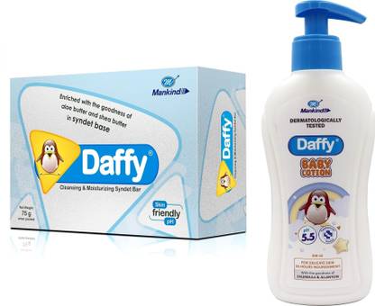 Daffy Moisturizing Baby Soap,75g and Baby Lotion 200 ml