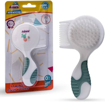 Adore Advanced TWINZ Brush & Comb Set- Extra Soft Bristles- Ergonomic Design