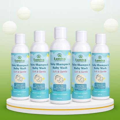 Lumiva Baby Shampoo & Baby Wash Pack of 5