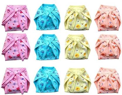 frazix New Born Baby Care Cloth Combo set of 12 Nappy (langot) Hosiery 0 to 6 Months