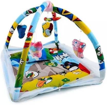 Profecto Playgym Bedding Set With Pillow & Hanging Toys Sleeping Bed for New Born Babies