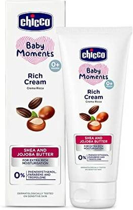 Chicco Baby Moments Rich Cream, New Advanced Formula with Natural Ingredients 100 gm