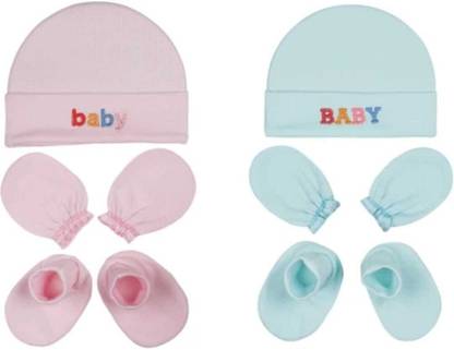 MEEOWMEE BABY CAPS Booties Mittens Set/Newborn cap set/newborn bootie set