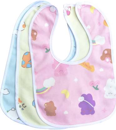 Profecto Baby Button Bibs Pack of 3
