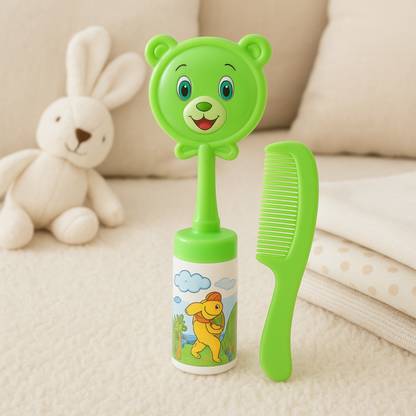 AEREX Baby Comb & Brush Set | Natural Soft Bristles Baby Brush | Baby Grooming Set