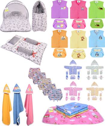 Kwitchy New Born Baby Care Essential Bedding Set Combo
