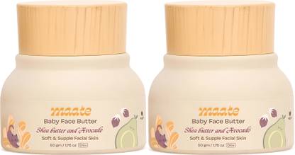MAATE Baby Face Butter Combo (50 gm) Moisturizes & Protects Facial Skin - Pack of 2