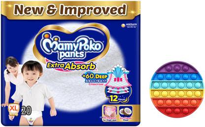 MamyPoko Diaper Extra Large with Free Popit - (20)