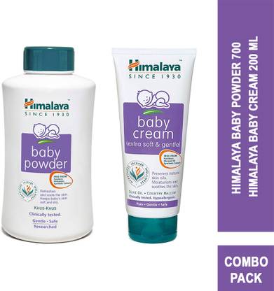 HIMALAYA BABY POWDER 700G+BABY CREAM 200ml Bundle pack