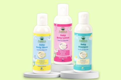 Lumiva Value Pack 100ml of Baby Shampoo,Lotion & Bodywash