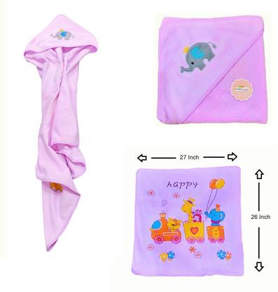 Jm collections Baby Hooded Blanket for Summers / Winters, Ac rooms