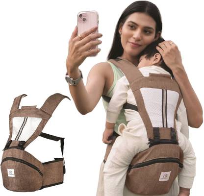 TINYBERG CuddleHipsy 4-in-1 Baby Carrier with Hip Seat, Adjustable Straps & Pockets Baby Carrier