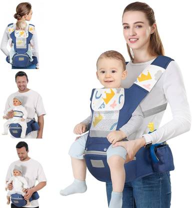 HASTHIP Baby Carrier Newborn to Toddler, 7 in 1 Baby Hip Seat Carrier Front Baby Carrier
