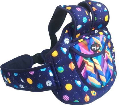 MOM'S PRIDE ® Children Adjustable Safety Harness Strap for 2-Wheeler Bike Travel (Rainbow) Baby Carrier
