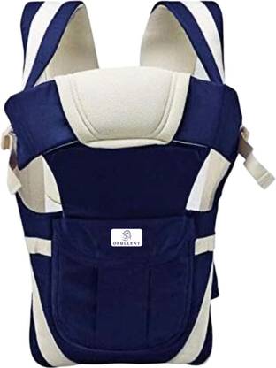 Opullent 4-in-1 Adjustable Hands-Free Baby Carrier Bag, Navy Blue - Front Carry Facing Baby Carrier