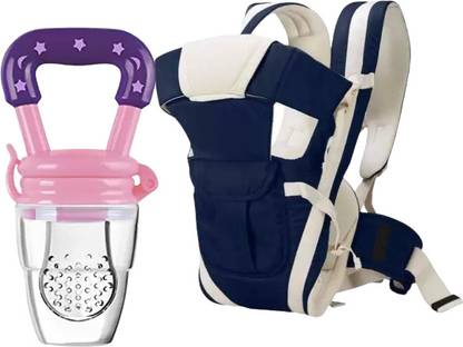 Millionminds Baby Carry Bag with Strong Belt 4 in 1 Position & Feeding Fruit Feeder