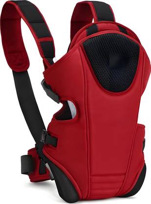 Laee cute First Blossom 3 Way Baby Carrier With Head Cushion - Red to Black Baby Cuddler