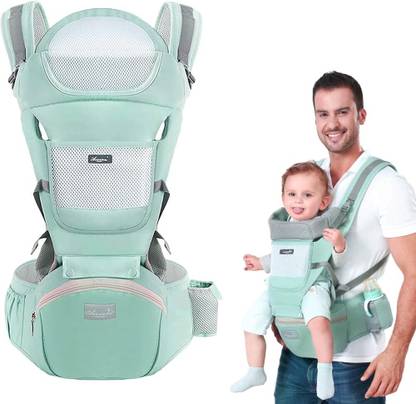 PATPAT 6 in 1 Baby Carrier with Lumbar Support All Position Carrier for Newborn Baby Carrier