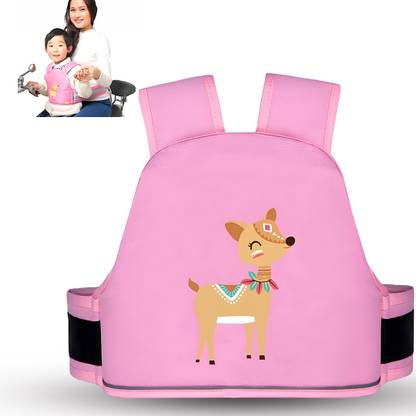 TONY STARK Kids Adjustable Safety Seat Belt for Two Wheeler with Reflective Strips Baby Carrier