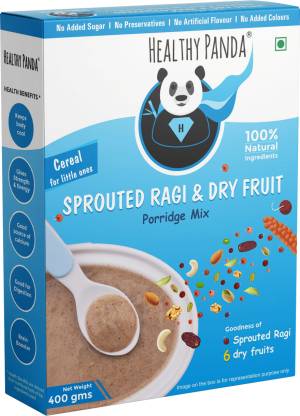 HEALTHY PANDA Organic Sprouted Ragi Dry fruit Porridge Powder for babies Cereal