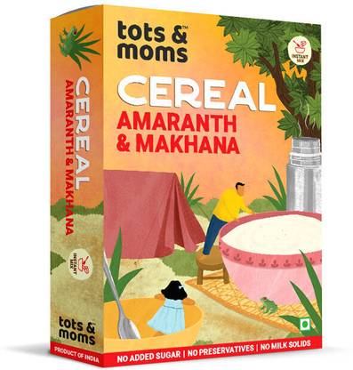 TOTS AND MOMS Instant Amaranth & Makhana Cereal