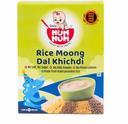 NUM NUM Rice Moong Dal Khichdi Cereal