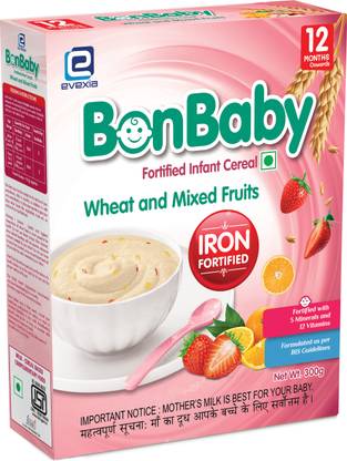 BonBaby Wheat and Mixed Fruits Cereal