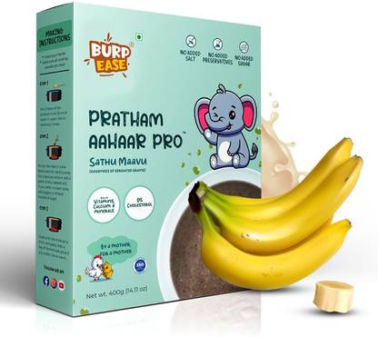 BURPEASE Pratham Aahaar Baby Food Fullfilled With Sprouted Grains And Nuts(Banana) Cereal