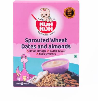 NUM NUM Sprouted Wheat Dates Almonds Cereal