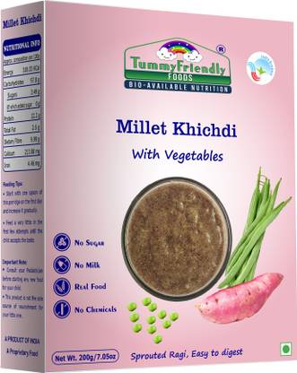 TummyFriendly Foods Organic Millet Khichdi Mix With Vegetables for Toddler Cereal