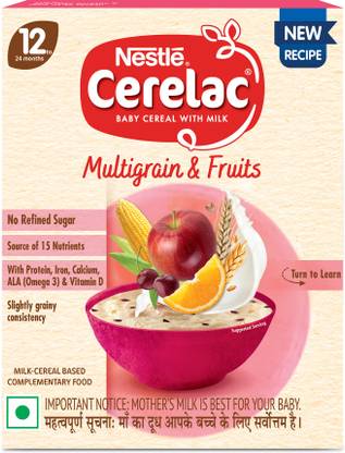 Cerelac Baby Infant - Multigrain & Fruits for 12-24 Months Baby Cereal