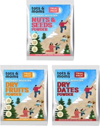 TOTS AND MOMS Nutrient Boosters Trial Pack | Nutritious and Preservative-free | 3 Packs Cereal