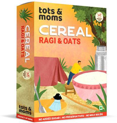 TOTS AND MOMS Instant Ragi & Oats Cereal