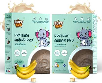 BURPEASE Pratham Aahaar Baby Food Fullfilled With Sprouted Grains, No Added Sugar(Banana) Cereal
