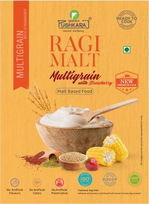 PUSHKARAJ Ragi Malt Multigrain (Pack of 3) Per Pack 250gm Cereal