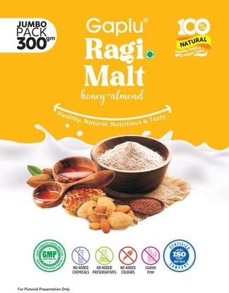 GAPLU Honey Almond Ragi Malt Cereal