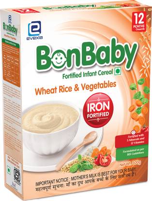 BonBaby Wheat Rice and Veg Cereal