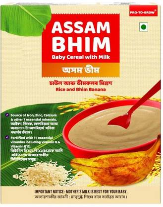 Pro-To-Grow Assam Bhim Gluten-Free Baby Cereal 300g | Iron & Calcium Rich | 6+ Months Cereal