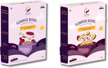 PurFerme Project Sunrise Bowl Nutritious Sprouted Ragi Oats Porridge Mix - Sweet Potato(1+1) Cereal