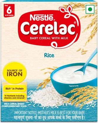 Nestle Cerelac Baby Cereal with milk and Rice BIB pack Cereal