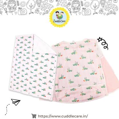 CuddleCare Cute Bib & Diaper Changing Mat combo ( The Hungry Caterpillar ) Changing Station