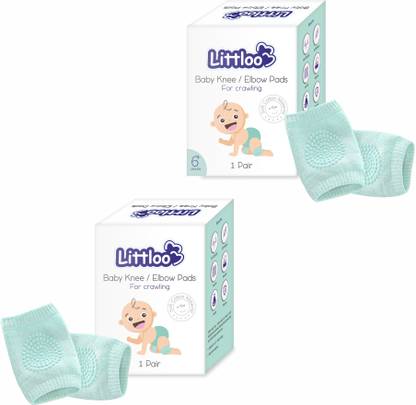 Littloo Knee Protector & Elbow Pads Green Baby Knee Pads