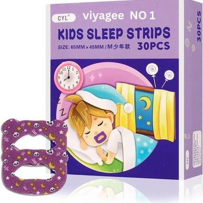 viyagee tape Snore Kids Sleep Strips, 30pcs Mouth Shape purplle Baby Knee Pads