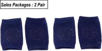 GOCART Baby Crawling Anti Slip Knee Pads, Protect Infants & Toddlers Knees, Elbows and Legs, Unisex Baby Toddlers Knee Pads Navy Blue Baby Knee Pads
