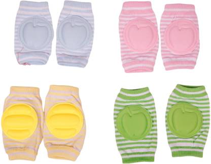 Virti Mini Me Multicolor 4 Pair Baby Knee & Elbow Guard Multicolor Baby Knee Pads