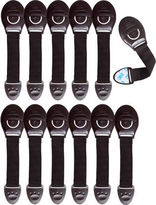 KIDS STATION Made in India Nylon Strap Baby Safety Locks for Kids for Drawer, Furniture
