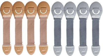 KIDS STATION Made in India Nylon Strap Baby Safety Locks for Kids- Drawers, Furnitures