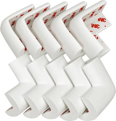KIDS STATION Baby Proofing L- Shape PRE-TAPED 50gm/mt. Dense Corner Guard | Guard for Kids