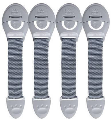 KIDS STATION Made in India Nylon Strap Baby Safety Locks for Kids for Drawer, Furniture