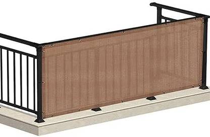 Fing Kids Safety NetDurable Baby Proofing Stairs Rail Safety Net For Balcony( brown )